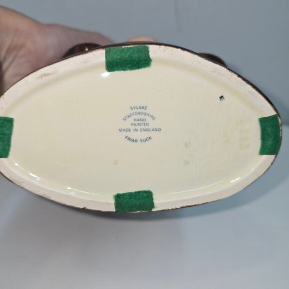 Antique Sylvac Staffordshire Hand Painted Friar Tuck Mug - Picture 5 of 8